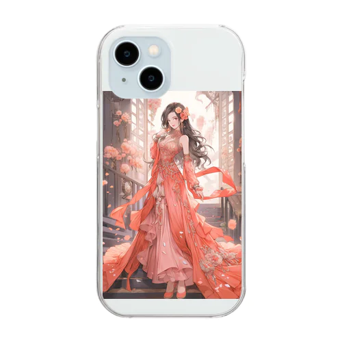 素敵なドレスでパーティ　sanae 2074 Clear Smartphone Case