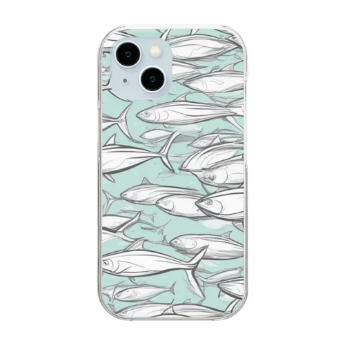 マグロ Clear Smartphone Case