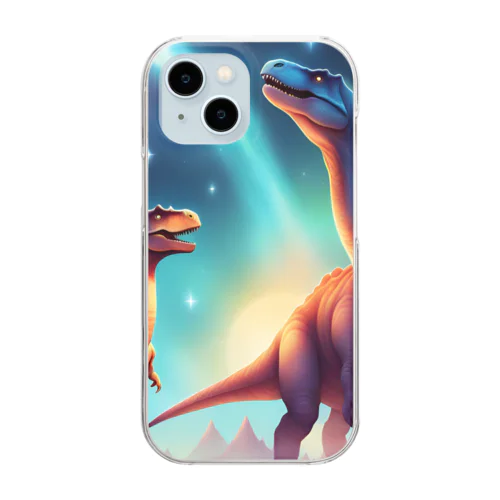 恐竜の星 Clear Smartphone Case