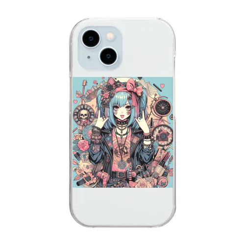 パンク少女 Clear Smartphone Case