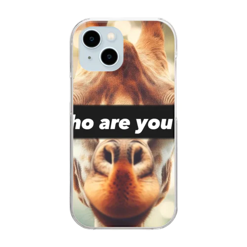 Who are you?キリン Clear Smartphone Case