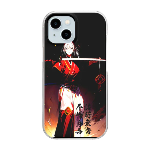 女剣士3 Clear Smartphone Case