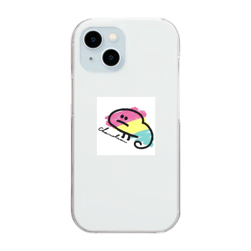 カメレオンのめー Clear Smartphone Case