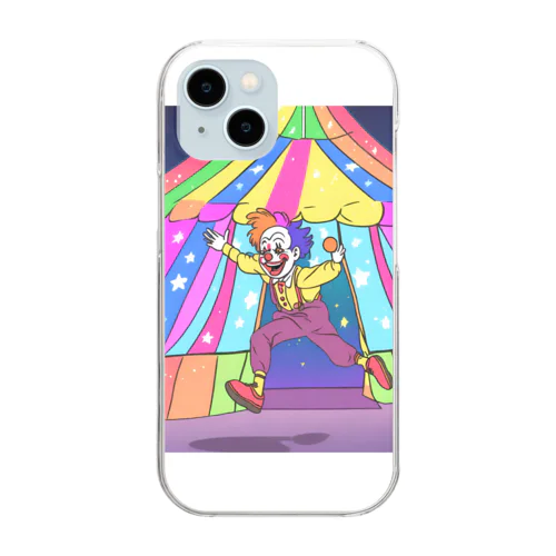 楽しい人生 Clear Smartphone Case