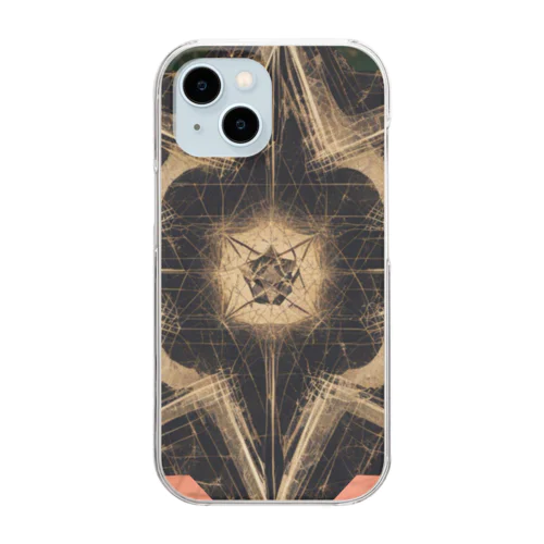 【Abstract Design】八芒星🤭 Clear Smartphone Case