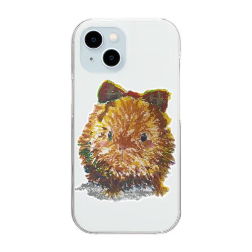 リボンモルモット Clear Smartphone Case