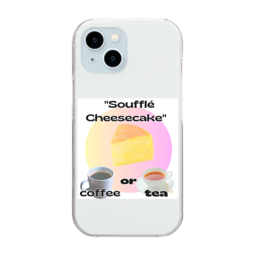 スフレチーズケーキ Clear Smartphone Case