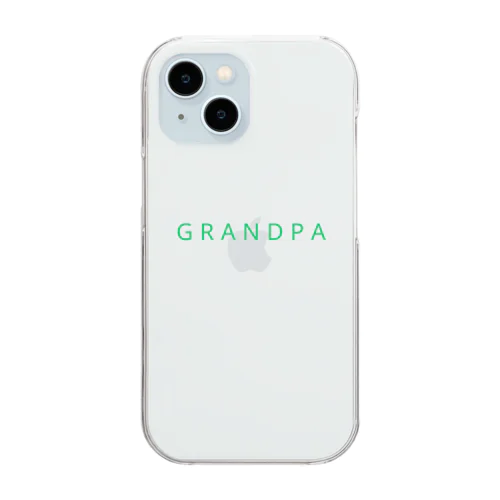 GRANDPA（グリーン） Clear Smartphone Case