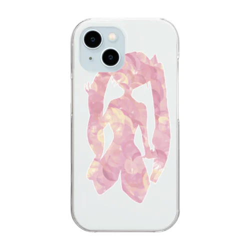 さくらいろガーリー Clear Smartphone Case