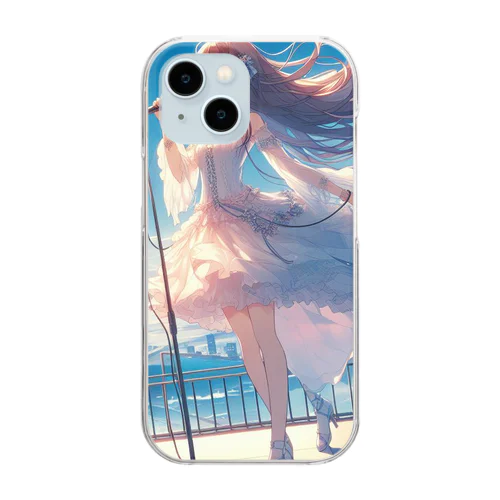 女性アイドル編　爽やかな魅力 Clear Smartphone Case