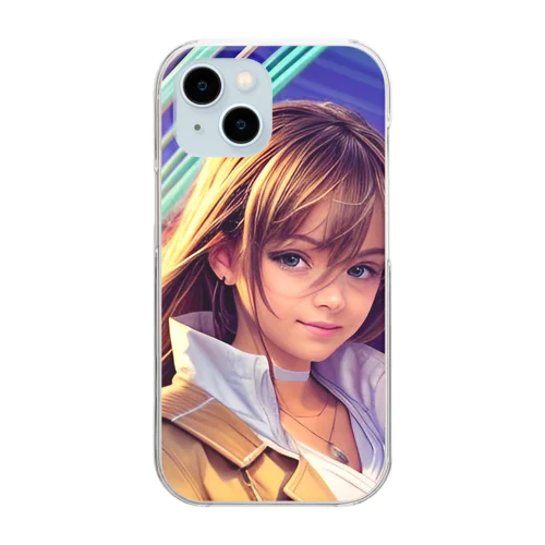 可愛い女の子 Clear Smartphone Case