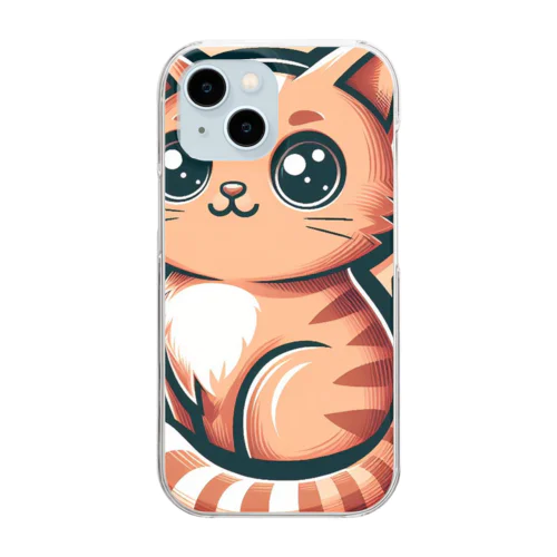 ねこニコばん Clear Smartphone Case