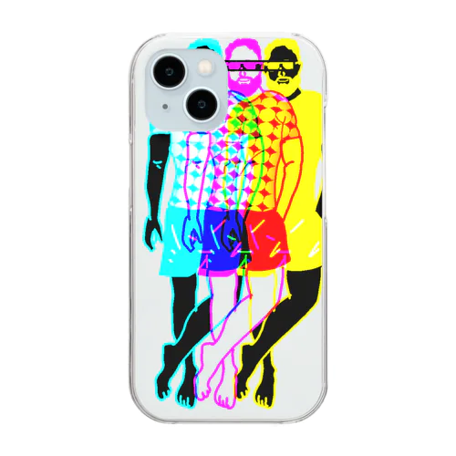 カラフル3男くん Clear Smartphone Case