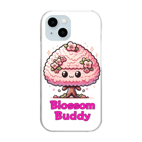 Blossom Buddy🌸 Sakura Smiles~white Clear Smartphone Case