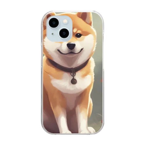 かわいい柴犬 Clear Smartphone Case