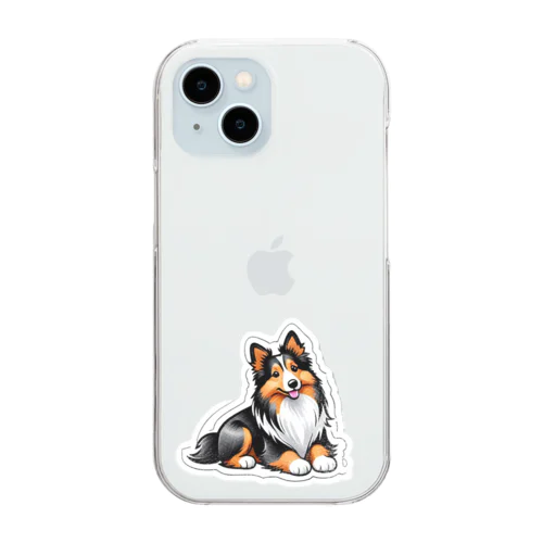 シェルティグッズ Clear Smartphone Case