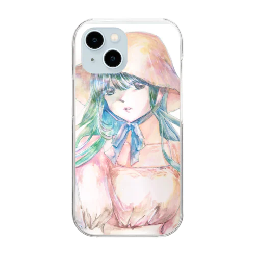 夏の少女 Clear Smartphone Case