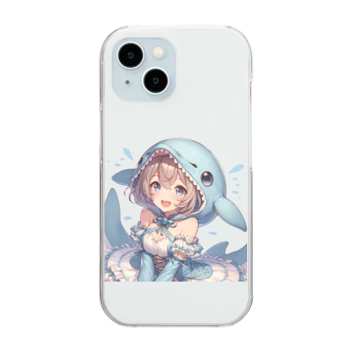 イルカさん Clear Smartphone Case