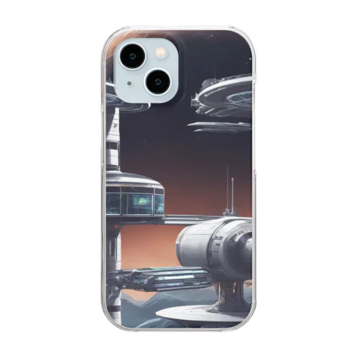1. Futura Space Station Clear Smartphone Case