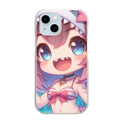 メグちゃん Clear Smartphone Case