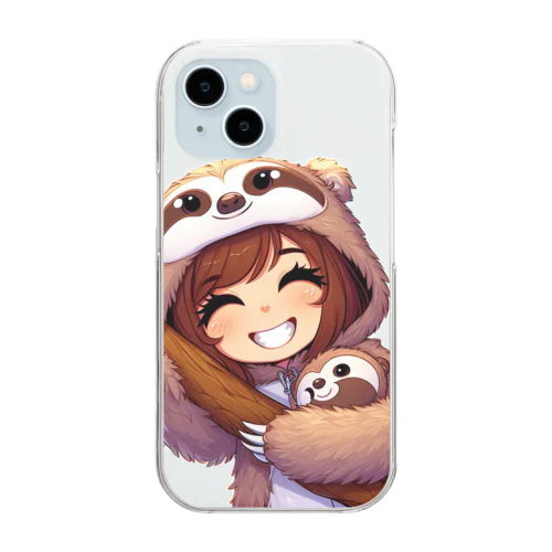 のんびりマイリー Clear Smartphone Case