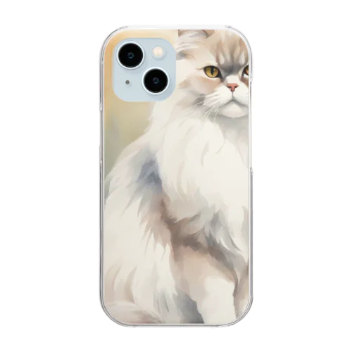 ペルシャ猫 Clear Smartphone Case