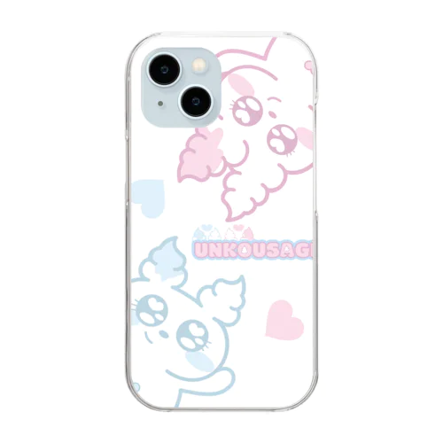 うんこうさぎ Clear Smartphone Case