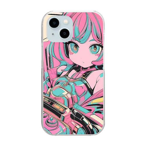 コックピット♪操縦席ガール♪ Clear Smartphone Case