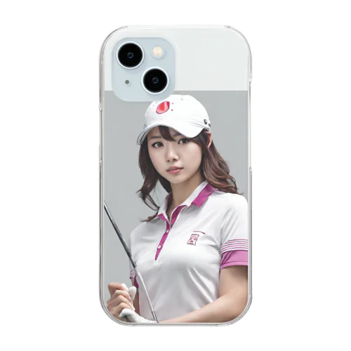 ゴルフ女子清楚なルックス Clear Smartphone Case