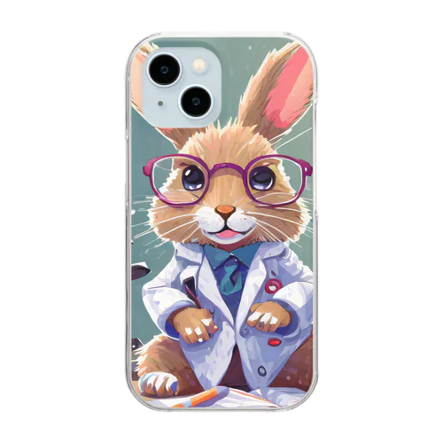 科学者のうさぎ Clear Smartphone Case