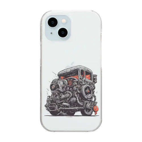 生き返ったスクラップカー Clear Smartphone Case