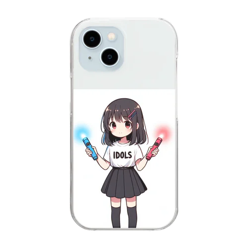 アイドル好き女子 Clear Smartphone Case