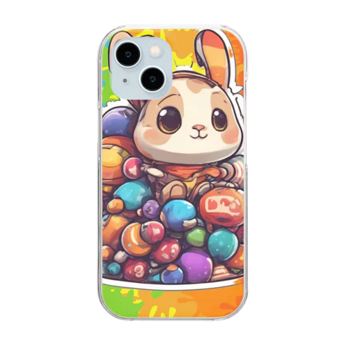 独創的なうさぎ Clear Smartphone Case