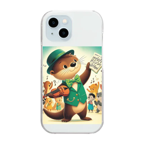 カワウソくん🦦 Clear Smartphone Case