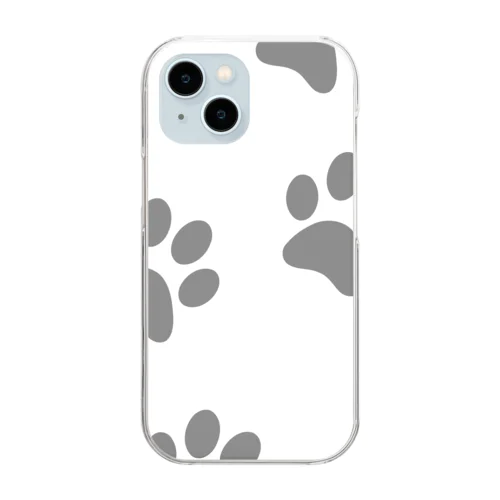 猫の足跡🐾 Clear Smartphone Case