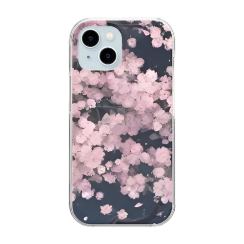 夜桜 Clear Smartphone Case