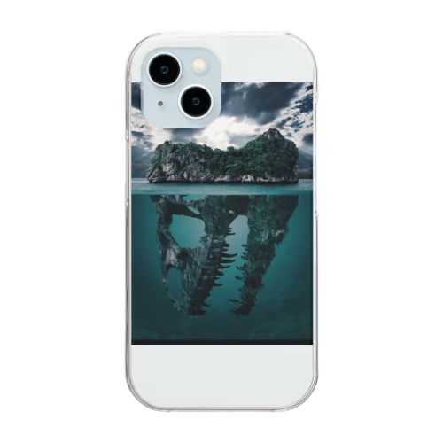 Dinosaur fossils island Clear Smartphone Case