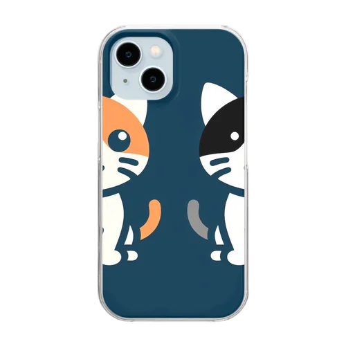 狛猫 Clear Smartphone Case