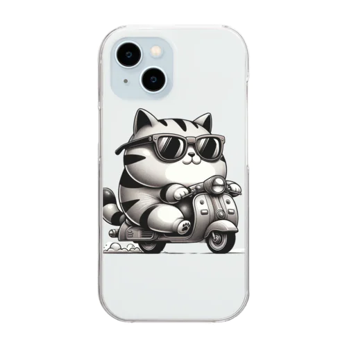 タプネコのワイルドサンぽ🐾 Clear Smartphone Case