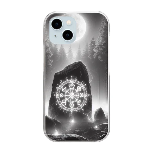 ルーン文字 Clear Smartphone Case