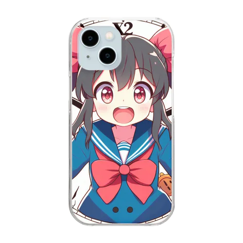 時をかける江東子ちゃん Clear Smartphone Case