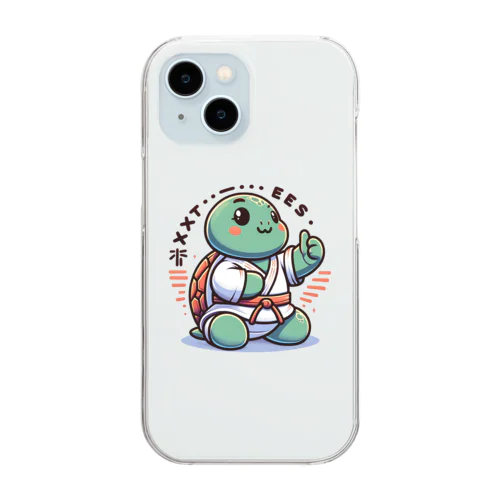 武道カメ Clear Smartphone Case