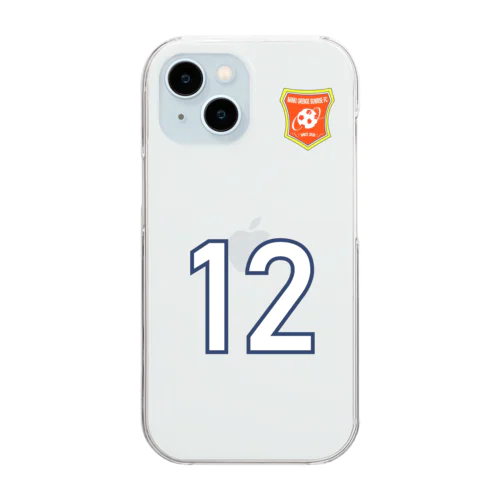 iPhoneクリアケース【12】Team南紀オレンジサンライズFC Clear Smartphone Case