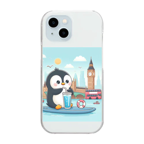 旅ペンギン　ロンドンでSUP❣️ Clear Smartphone Case