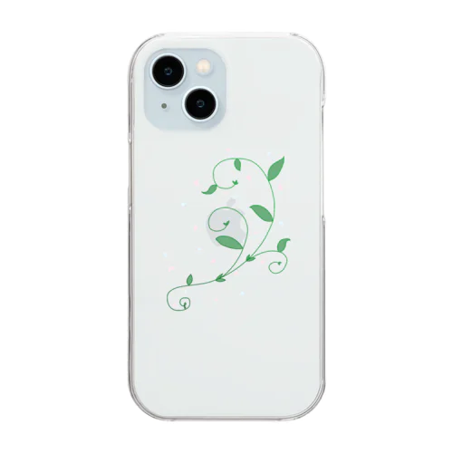 植物模様 Clear Smartphone Case