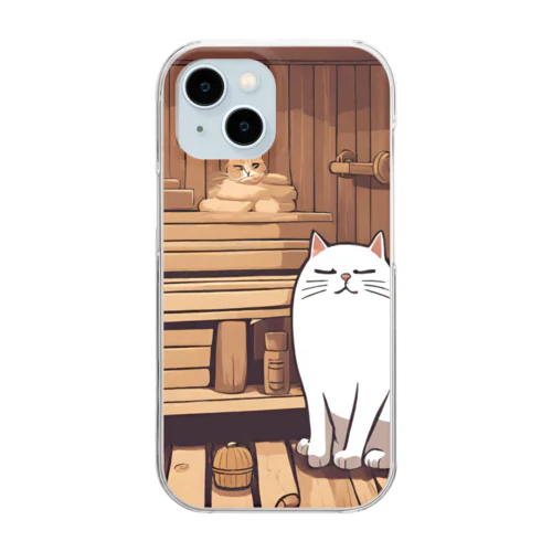 ぶさかわ猫 Clear Smartphone Case