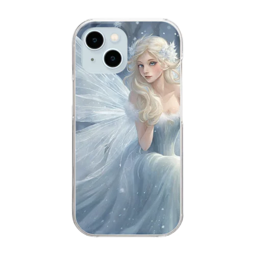 雪の妖精 Clear Smartphone Case