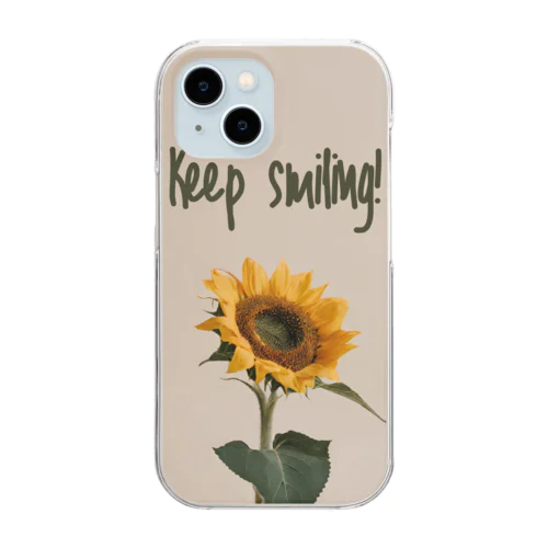 Keep smiling  Clear Smartphone Case