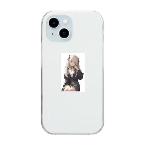 金髪美女 Clear Smartphone Case