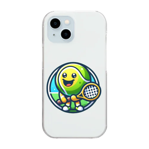 テニスボールキャラクター Clear Smartphone Case